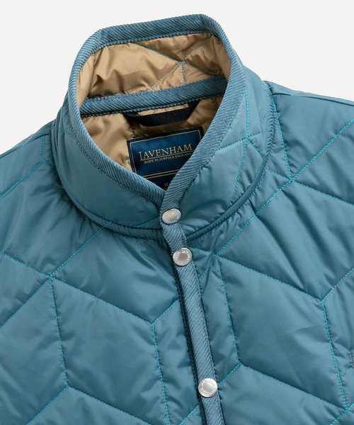 LAVENHAM（ラベンハム） ベスト ジレ LAVENSTER CUBE QUILT MICKFIELD