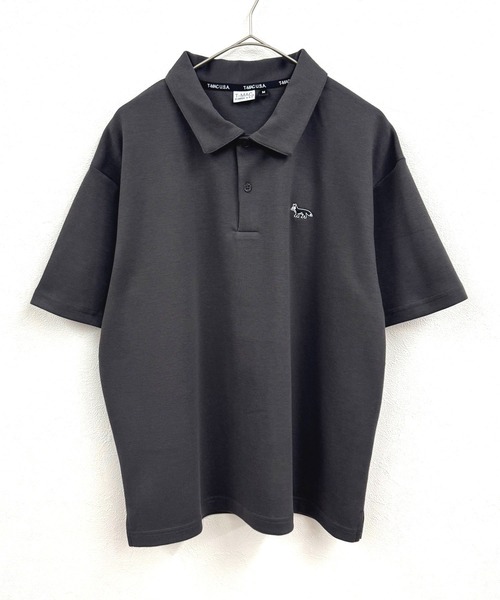 T-MAC OUTING ポロシャツ T-MAC ワンポイント刺繍 オーバーサイズ半袖
