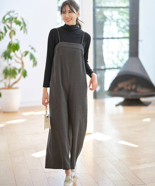 ANY SIS（エニィスィス） サロペット オーバーオール 「洗える」起毛