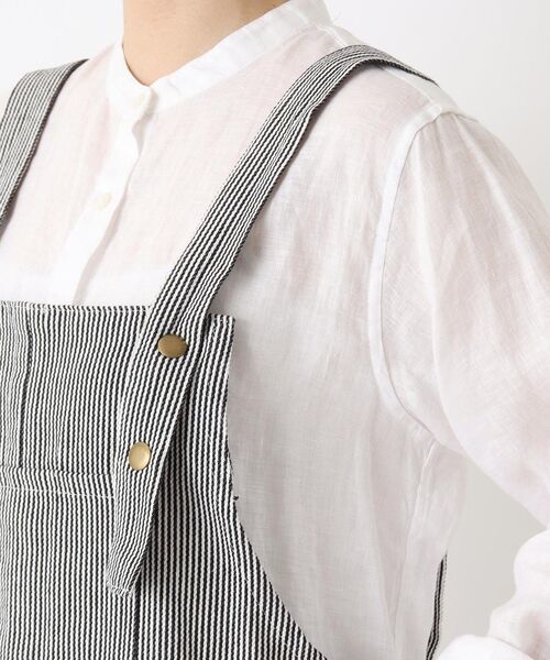 212 KITCHEN STORE エプロン ヒッコリーストライプエプロン L BK