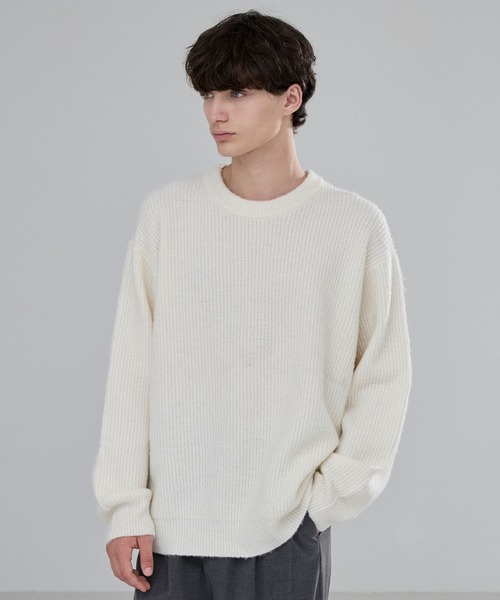 LUENNA セーター ニット 「LUENNA」Basic Ribbed Knit Sweater