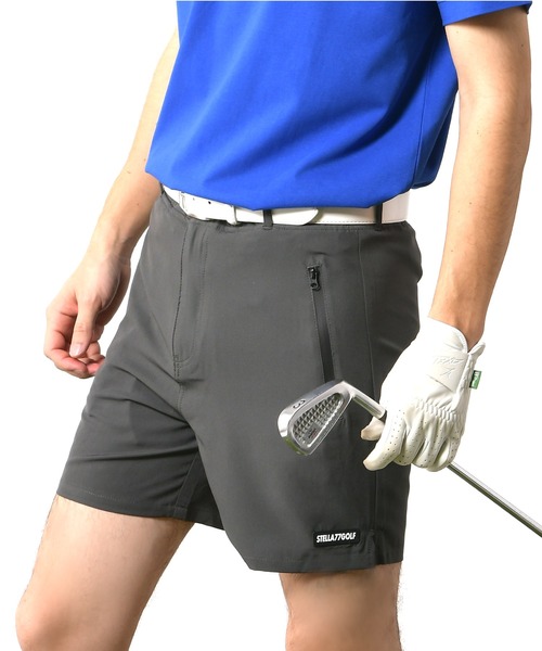 STELLA77GOLF パンツ 接触冷感ゴルフショートパンツ メンズ レディース