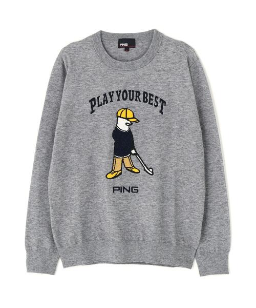 PING（ピン） ニット セーター 「PING APPAREL」Mr.PINGジャカード