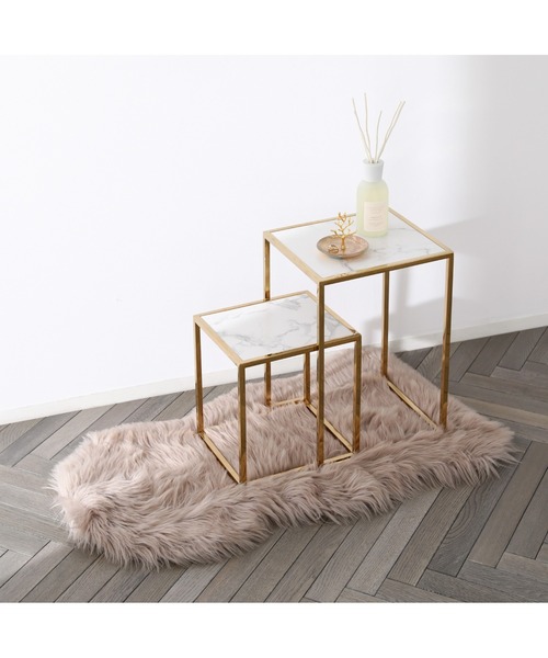 Francfranc（フランフラン） 家具 レーヌ ネストテーブル S マーブル