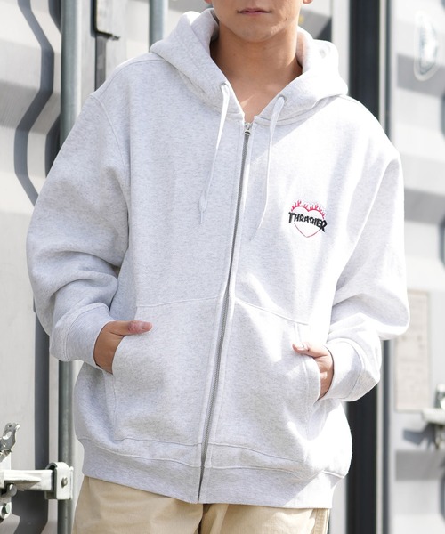 THRASHER（スラッシャー） パーカー ジップアップ パーカー スウェット