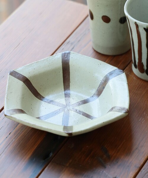 fennica（フェニカ） 食器 濱田窯 / 別注 益子焼 六角皿 大 : ZOZOTOWN