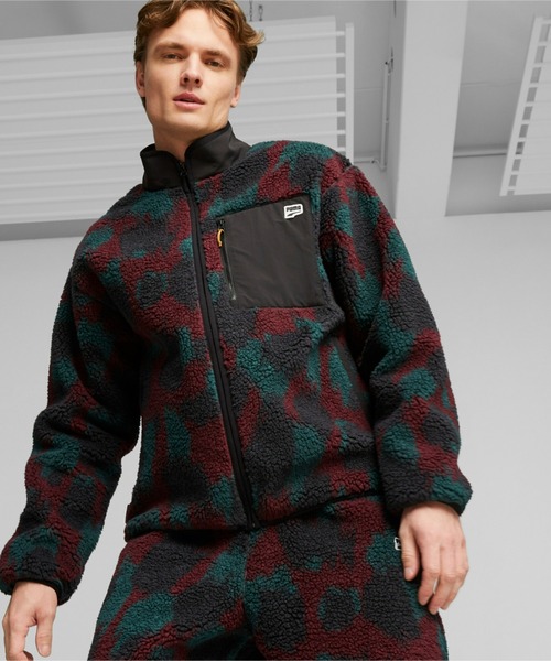 PUMA（プーマ） ブルゾン アウター メンズ DOWNTOWN AOP シェルパ