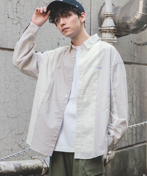 RAGEBLUE（レイジブルー） シャツ 「THE FOX」マルチパターンロゴ