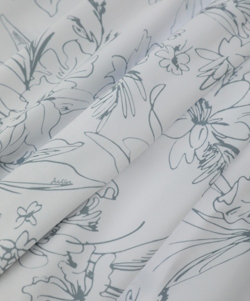 Julier（ジュリエ） パンツ Julier Line Flowerプリントギャザーパンツ