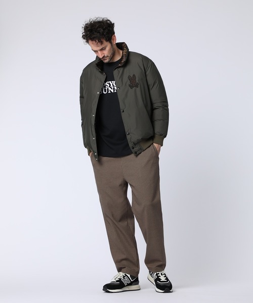 Psycho Bunny（サイコバニー） ブルゾン アウター レオパードタフタ