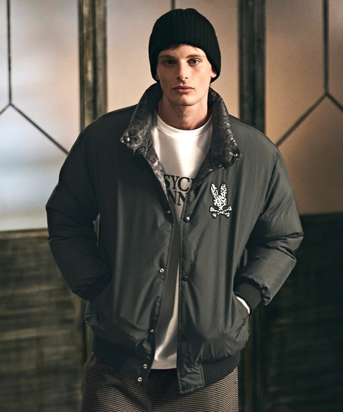 Psycho Bunny（サイコバニー） ブルゾン アウター レオパードタフタ