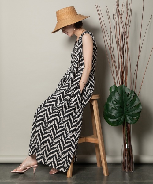 MHBG TOKYO」 「piacere」ノースリーブワンピース FREE ブラック