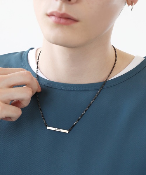 ネックレス ロゴプレート チェーンネックレス メンズ レディース