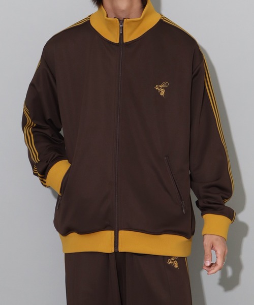 ジャージ ビー刺繍クラシックテクスチャージャージ オーバーサイズ