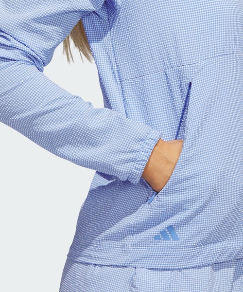 adidas（アディダス） ブルゾン ジャンバー シアサッカーギンガム 長袖