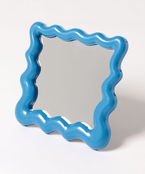 鏡 「 ammy. / エイミードット 」 うねうね カラーフレーム 卓上