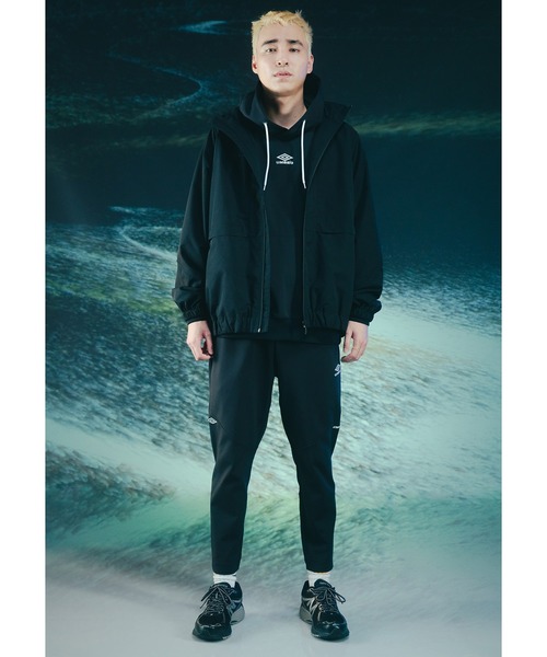 umbro（アンブロ） ナイロンジャケット × BLACK LABEL SET-UP FIELD