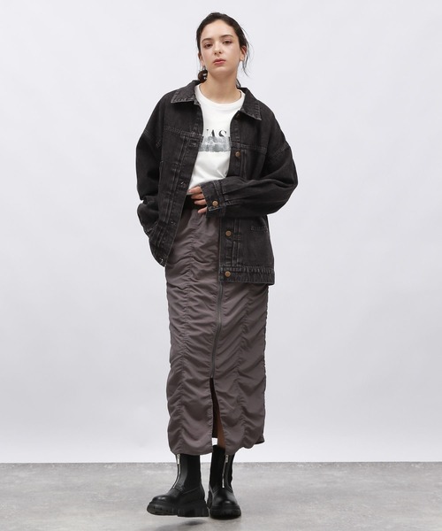 LAKOLE（ラコレ） スカート フロントZIPギャザースカート/147679