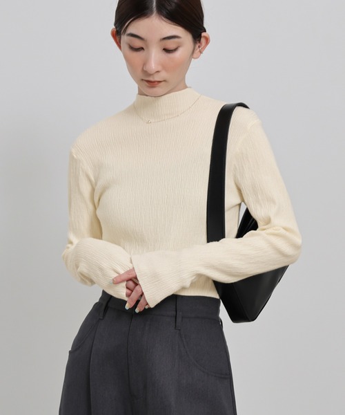 select MOCA（セレクトモカ） tシャツ 「6色展開」ニュアンスリブプチ