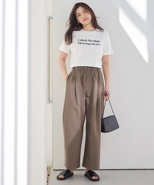 ANY（エニィ） セットアップ 「2SET」テックリネンキャミソール×パンツ