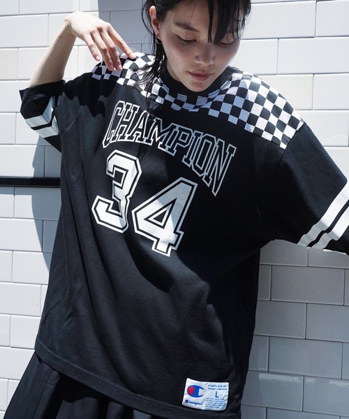 Champion（チャンピオン） tシャツ 「CHAMPION/チャンピオン」ラバー