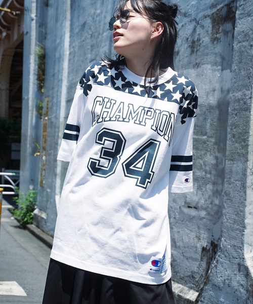 Champion（チャンピオン） tシャツ 「CHAMPION/チャンピオン」ラバー