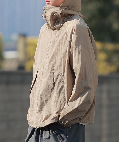 aimoha（アイモハ） ナイロンジャケット フード付きアウトドア