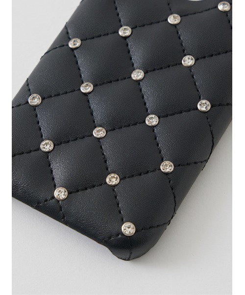 Darich（ダーリッチ） スマホケース キルティングビジューDDチャーム