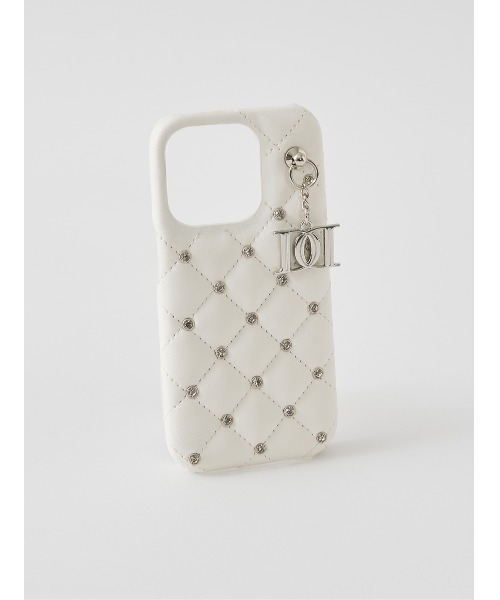 Darich（ダーリッチ） スマホケース キルティングビジューDDチャーム