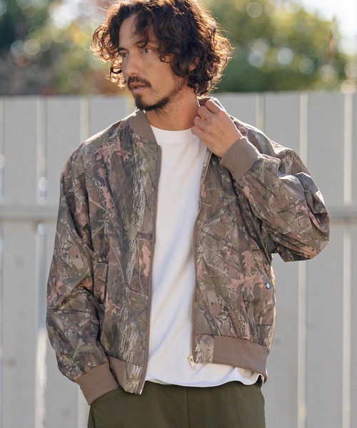 CAMBIO（カンビオ） ナイロンジャケット mj11315- カモフラージュ総柄