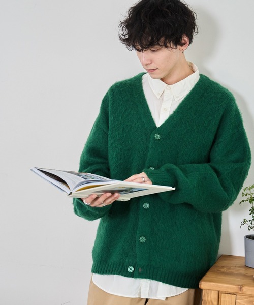 WEGO（ウィゴー） カーディガン WEGO/モヘアライクBIGカーディガン
