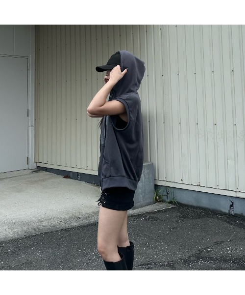 パーカー ノースリーブジップパーカー レディース : ZOZOTOWN Yahoo!店