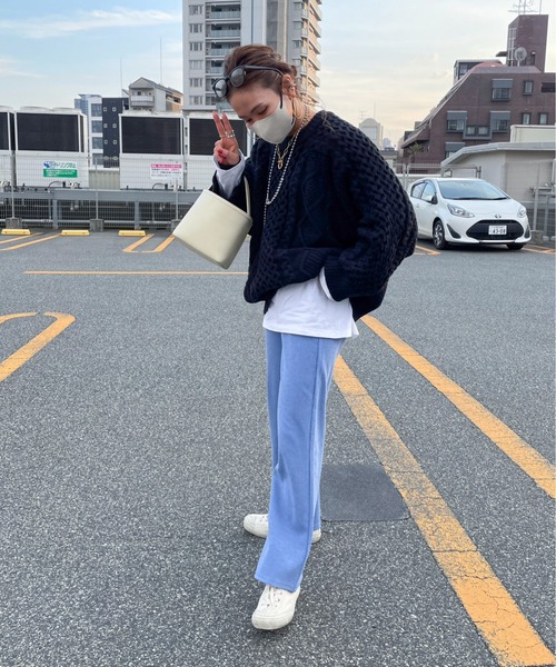 パンツ 「XSサイズあり」リブストレートパンツ レディース : ZOZOTOWN