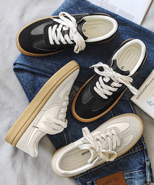 BENDER TOKYO スニーカー ジャーマントレーナータイプ レースアップ