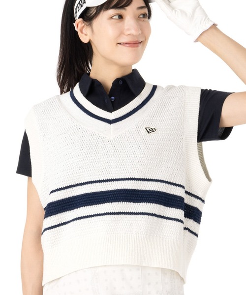 NEW ERA（ニューエラ） ベスト ジレ ゴルフ レディース ニットベスト
