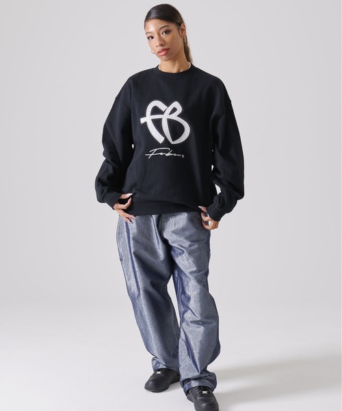 FUBU（フブ） トレーナー スウェット BIG ブランド ロゴ 刺繍 ワッペン
