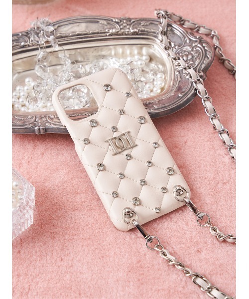 Darich（ダーリッチ） スマホケース キルティングビジューiPhoneケース