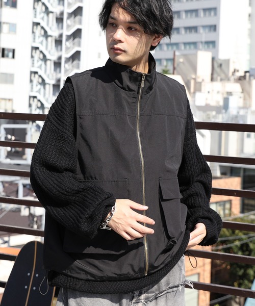 8 ベスト ジレ スタンドカラーベスト メンズ レディース : ZOZOTOWN