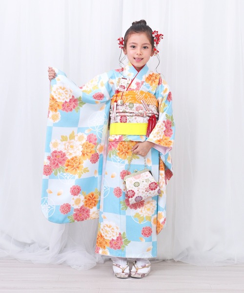 KYOETSU（京越） 着物 七五三 着物 四つ身 7歳 女の子 15点セット