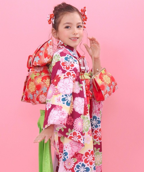 KYOETSU（京越） 着物 七五三 着物 四つ身 7歳 女の子 15点セット