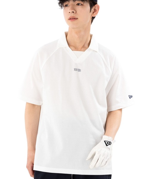 NEW ERA（ニューエラ） ポロシャツ ゴルフ 半袖 スキッパー メンズ