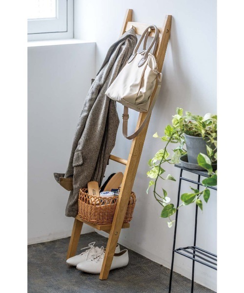 Kraso（クラソ） 家具 魅せる収納 立てかけてちょい置き 天然木ラダー