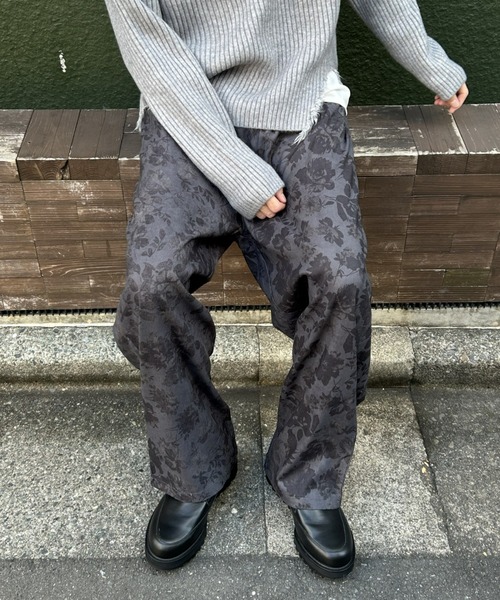 B.R.U パンツ 「累計販売枚数1万枚突破」フラワー総柄 花柄 ワイド