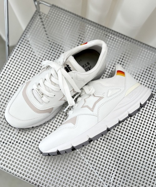 HIMIKO スニーカー 「HIMIKO」ビブラムソールレザースニーカー「AGENA