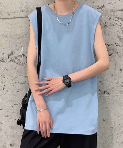 MGV（エムジーヴィー） タンクトップ ルーズシルエットノースリーブ