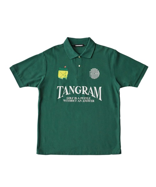 タングラム TANGRAM 半袖 モックネック サイズS グリーン カーキ
