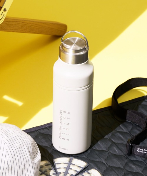 LAKOLE（ラコレ） 水筒 「保温保冷」ハンドル付き真空ボトル(1L