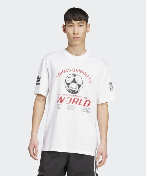 adidas（アディダス） tシャツ 90年代のサッカー グラフィック半袖T