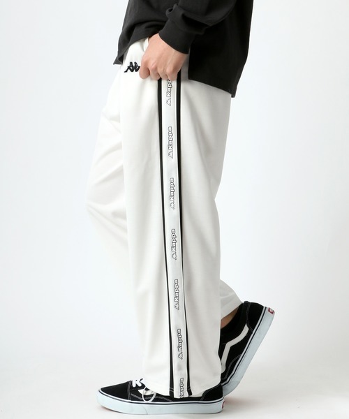 Kappa（カッパ） メンズ パンツ サイドライン スキニー ワイド