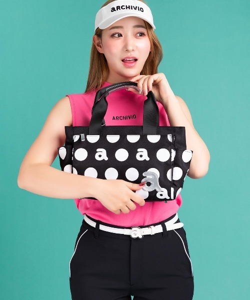 archivio（アルチビオ） ゴルフ ビッグドット柄カートバッグ